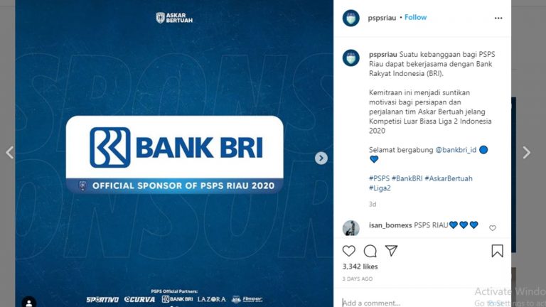 BRI Resmi Jadi Sponsor PSPS Riau