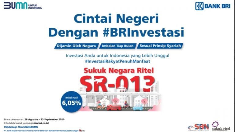 Milenial Dominasi Pembelian SR013 di Bank BRI