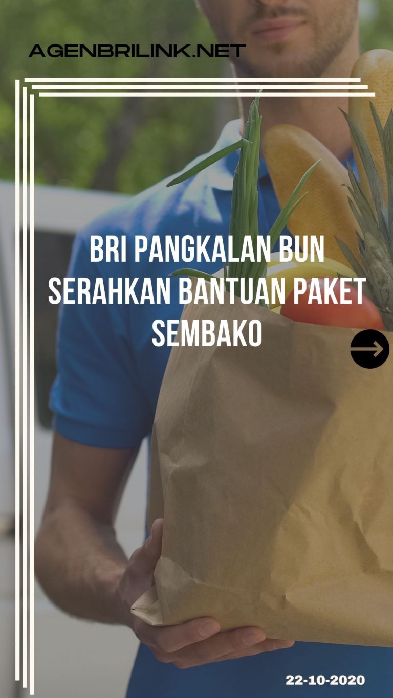 BRI Pangkalan Bun Serahkan Bantuan Paket Sembako