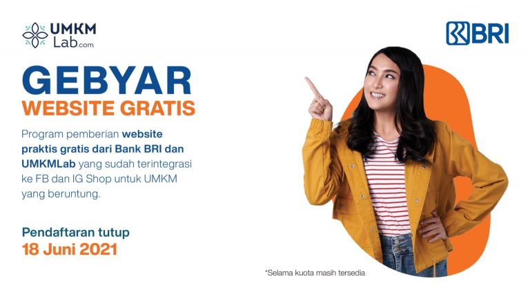 Website Gratis dari BRI untuk UMKM