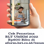 Cek Penerima BLT UMKM 2022 Rp600 Ribu di eform.bri.co.idbpum Poster