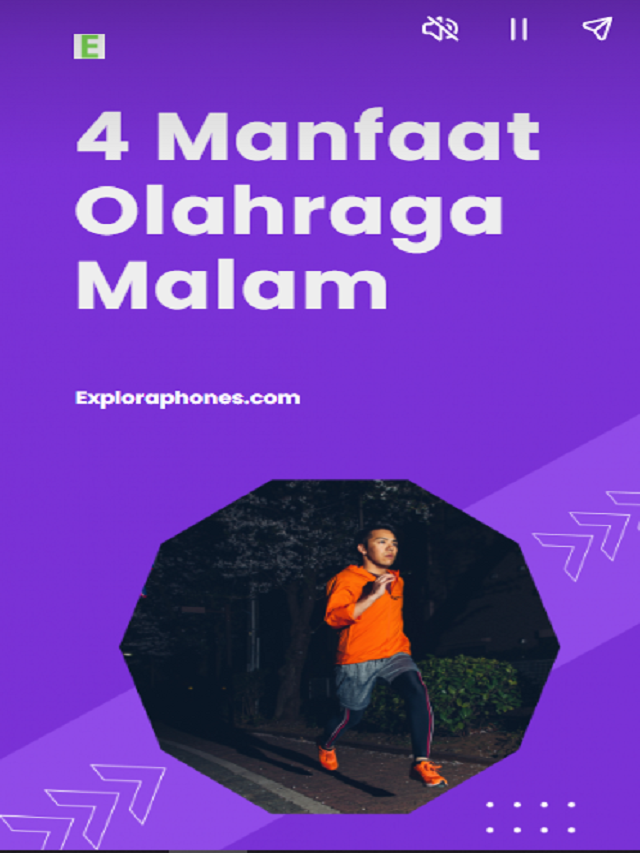 4 Manfaat Olahraga Malam Poster