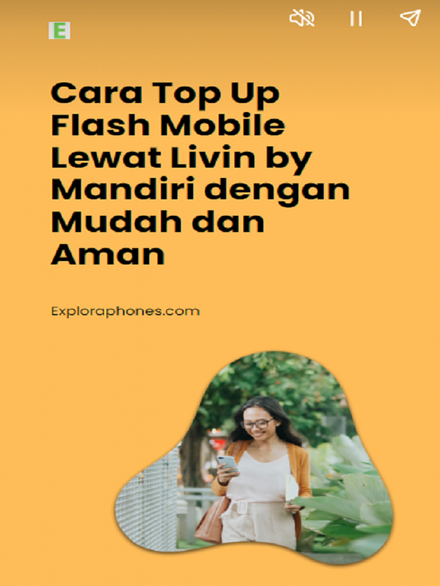 Cara Top Up Flash Mobile Lewat Livin by Mandiri dengan Mudah dan Aman Poster