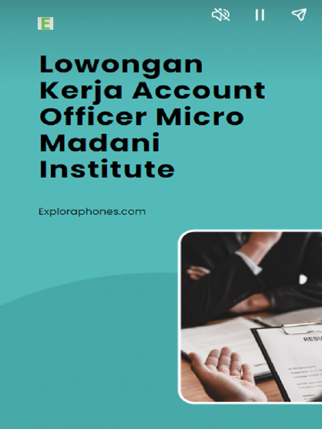 Lowongan Kerja Account Officer Micro Madani Institute Poster